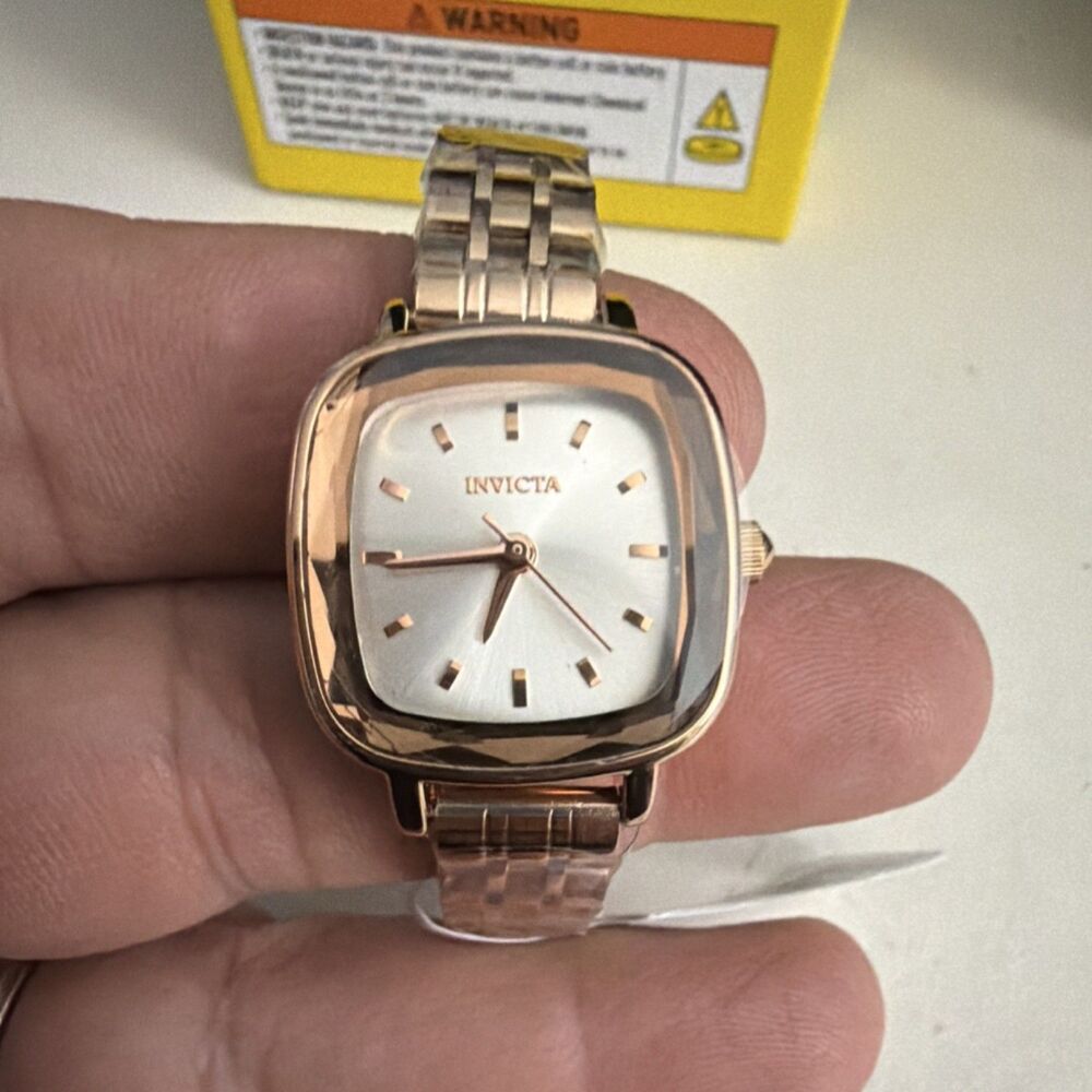 Invicta Womens Wildflower 69411 Watch Rose Gold Square Dial Quartz Stainless - Picture 7 of 10